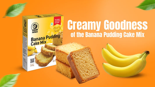 Grain N Grace Banana Pudding Cake Mix – Fluffy, Creamy & Irresistible