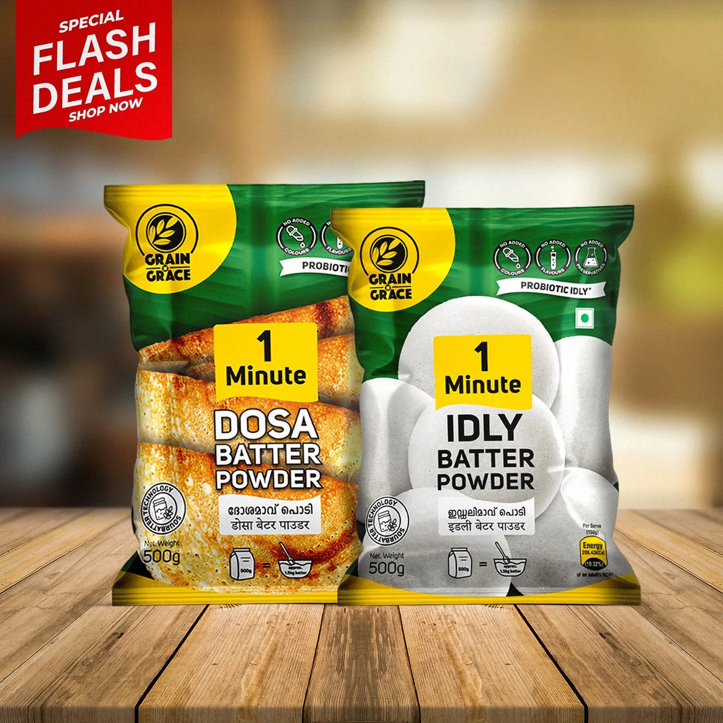 Dosa & Idly Batter Bundle Grain N Grace