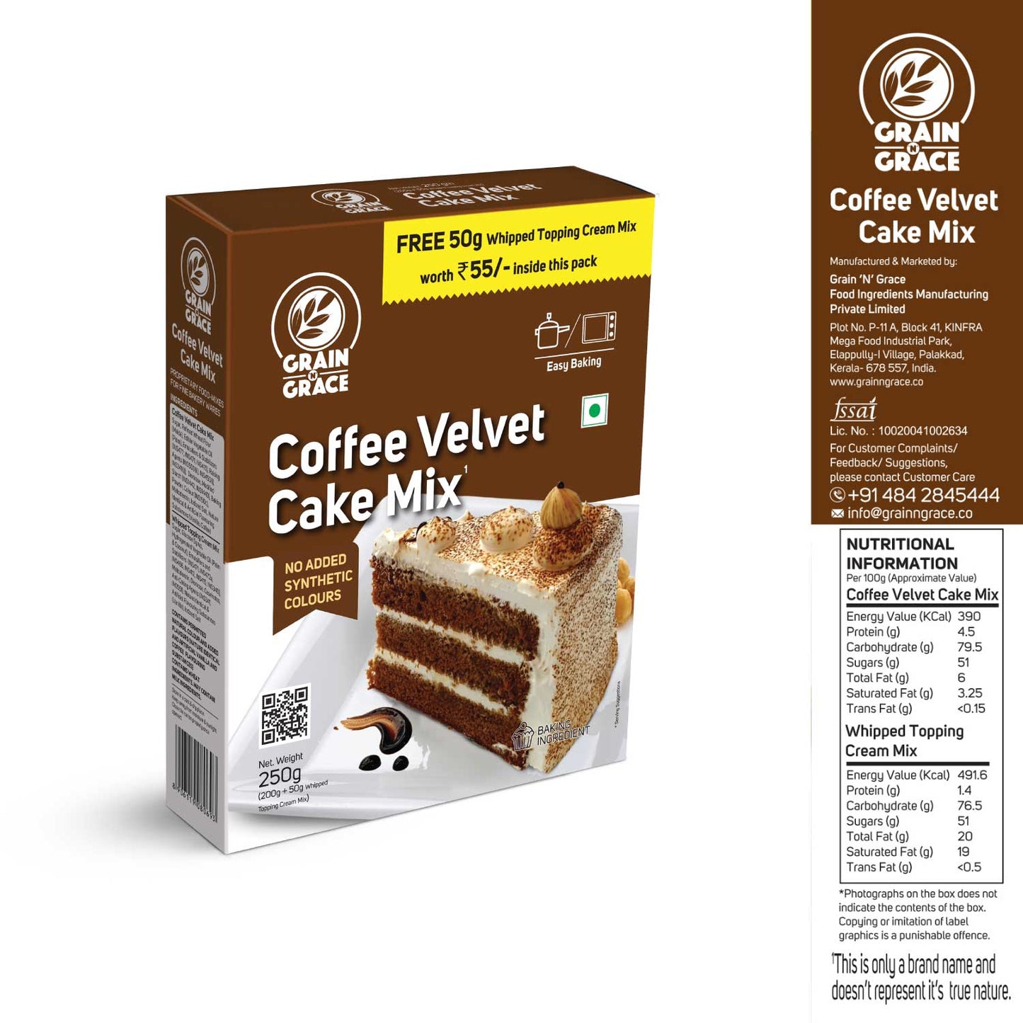 Coffee Velvet Cake Mix 250g (Buy 1 Get 1 Offer)