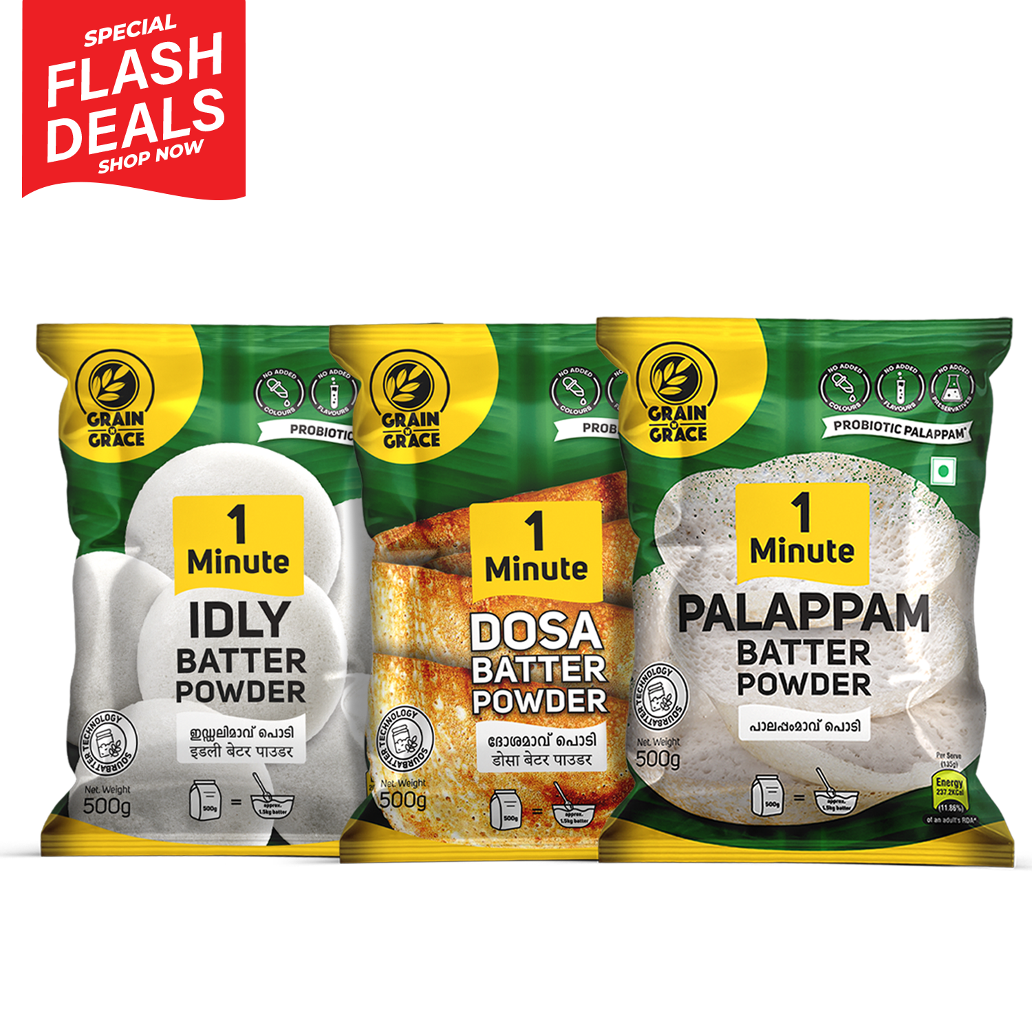 Palappam Dosa Idly Batter Bundle Grain N Grace palappam-dosa-idly-batter-bundle-grain-n-grace