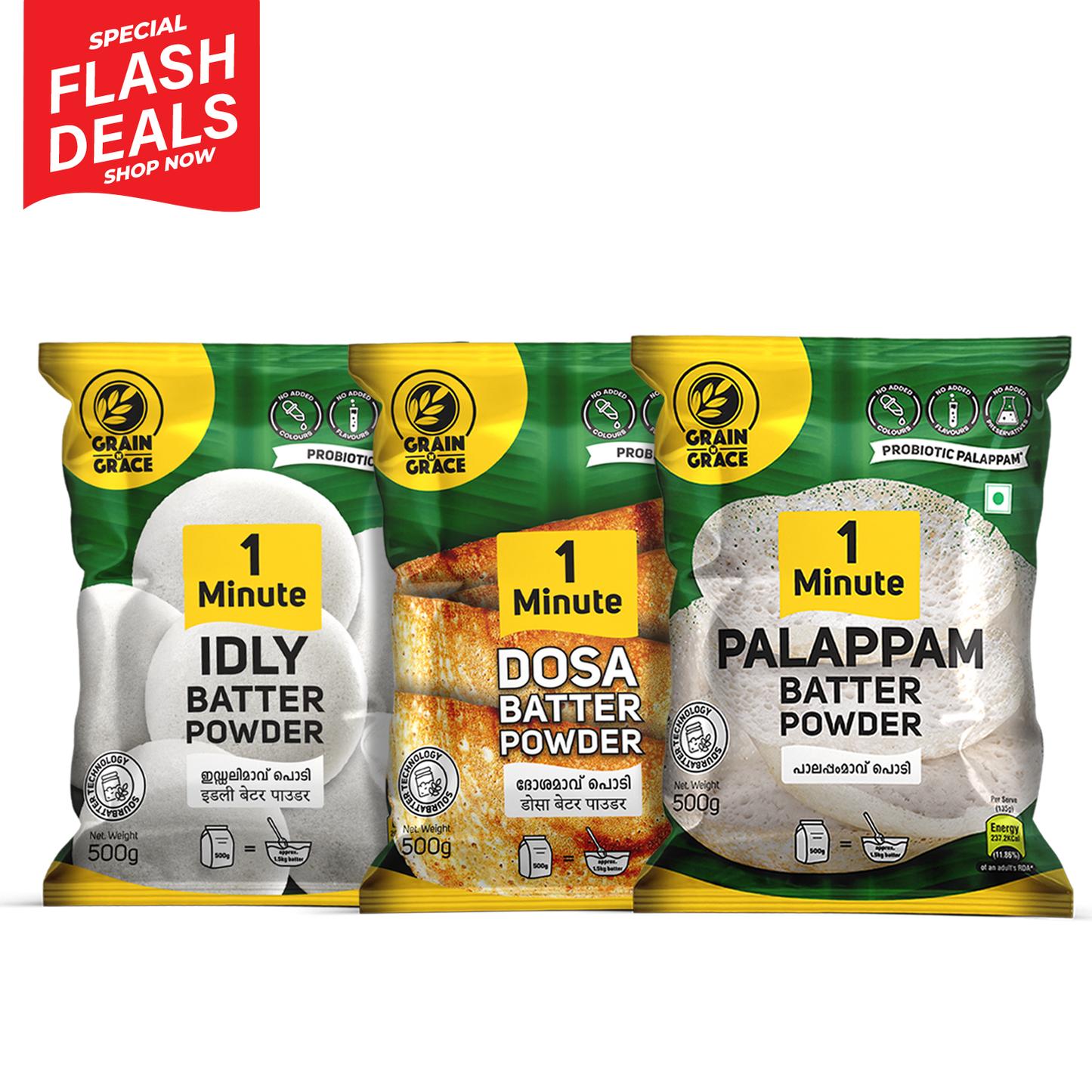 Palappam + Dosa + Idly Batter Bundle