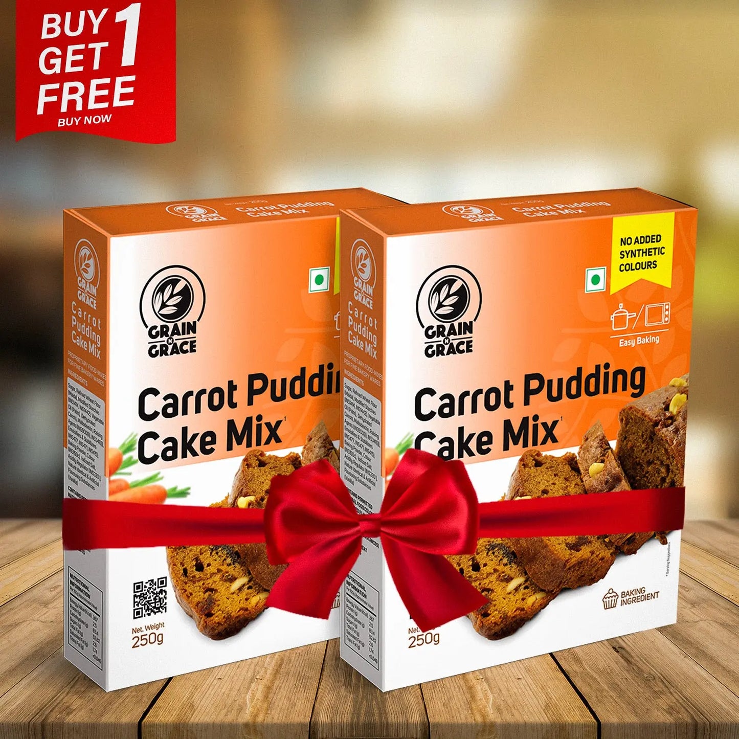 Carrot Pudding Cake Mix 250g (Buy 1 Get 1 Offer) Grain N Grace