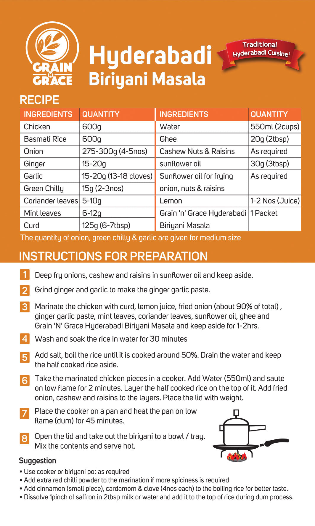 Hyderabadi Biriyani Masala (50g)
