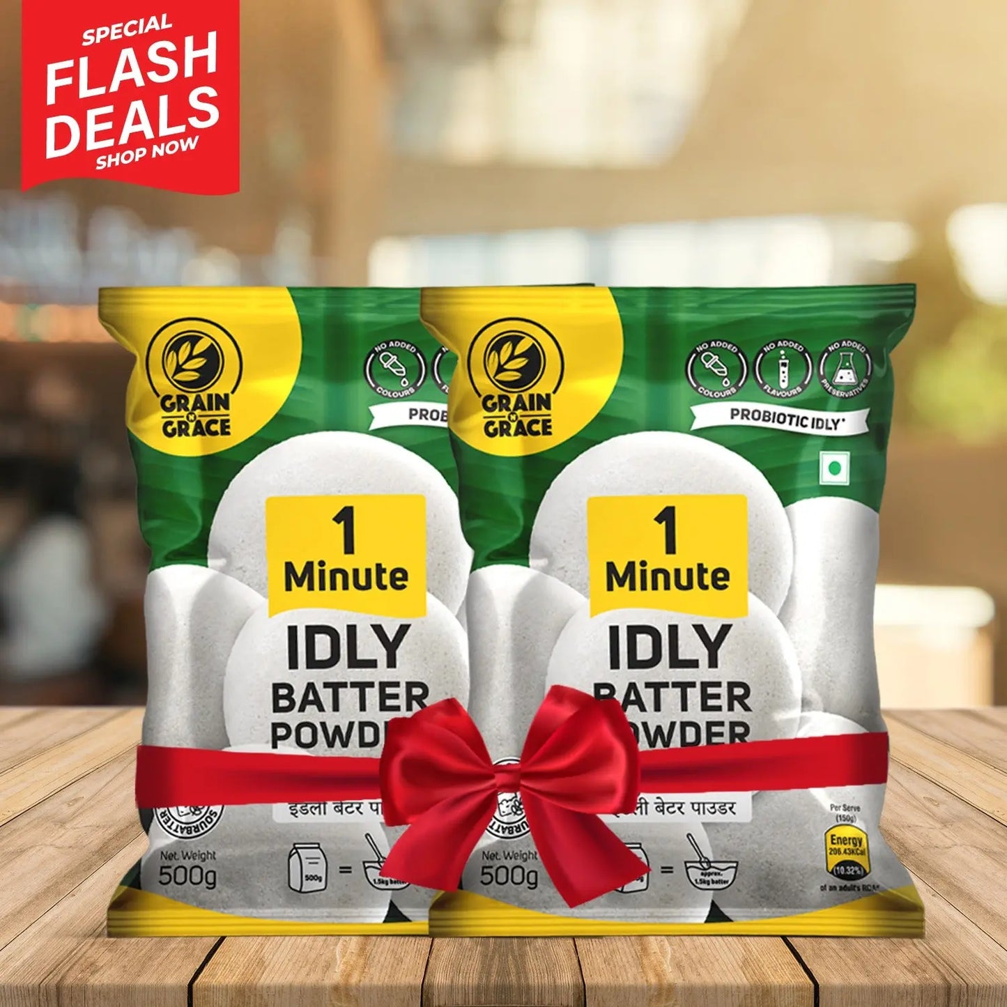 1 Minute Idly Batter Powder 500g (Buy 1 Get 1 Offer)