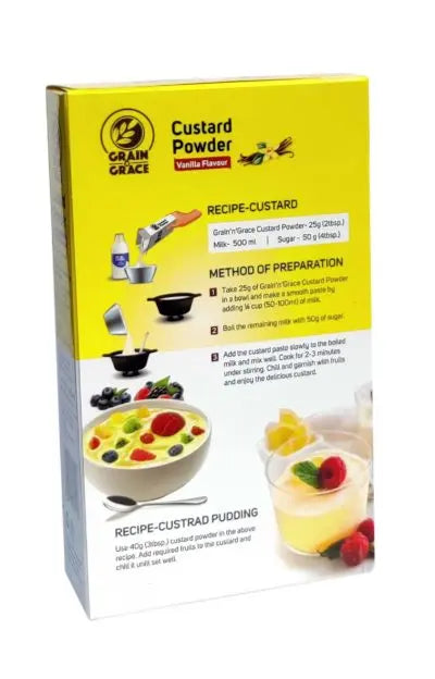 Custard Powder – Vanilla Flavour (100 g) Grain N Grace