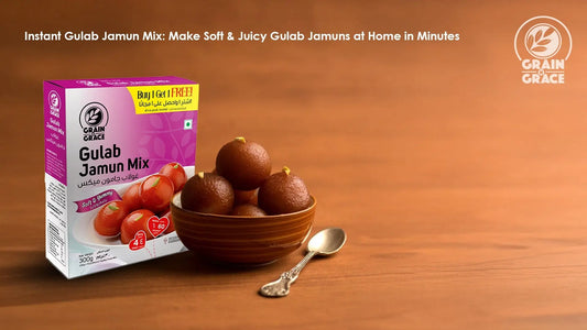 Instant Gulab Jamun Mix – Soft & Juicy Jamuns in Minutes Grain N Grace