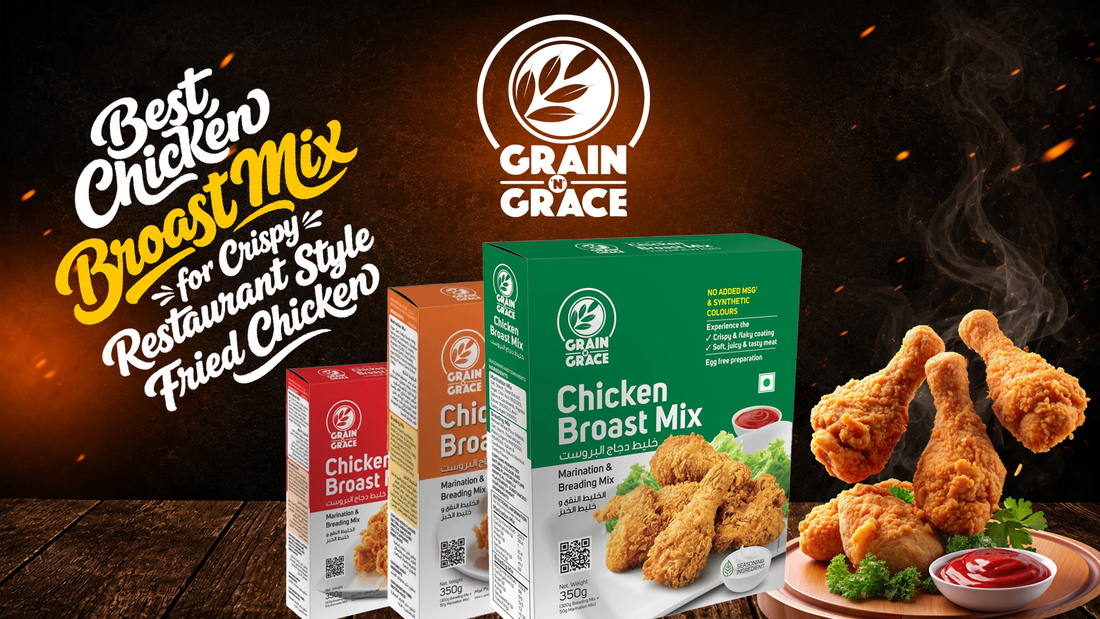 Three Flavours. One Perfect Crunch : Explore the Grain N Grace Chicken Broast Mix Range