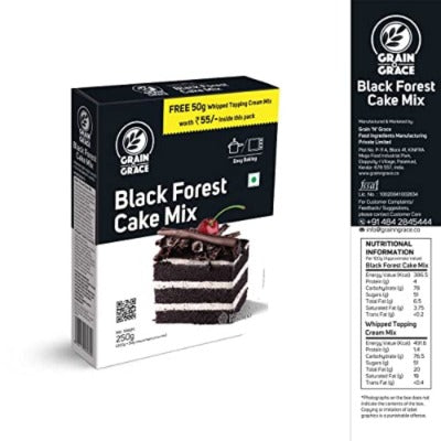 Buy Grain Grace Black Forest Cake Mix 250g Online - Lulu Hypermarket India