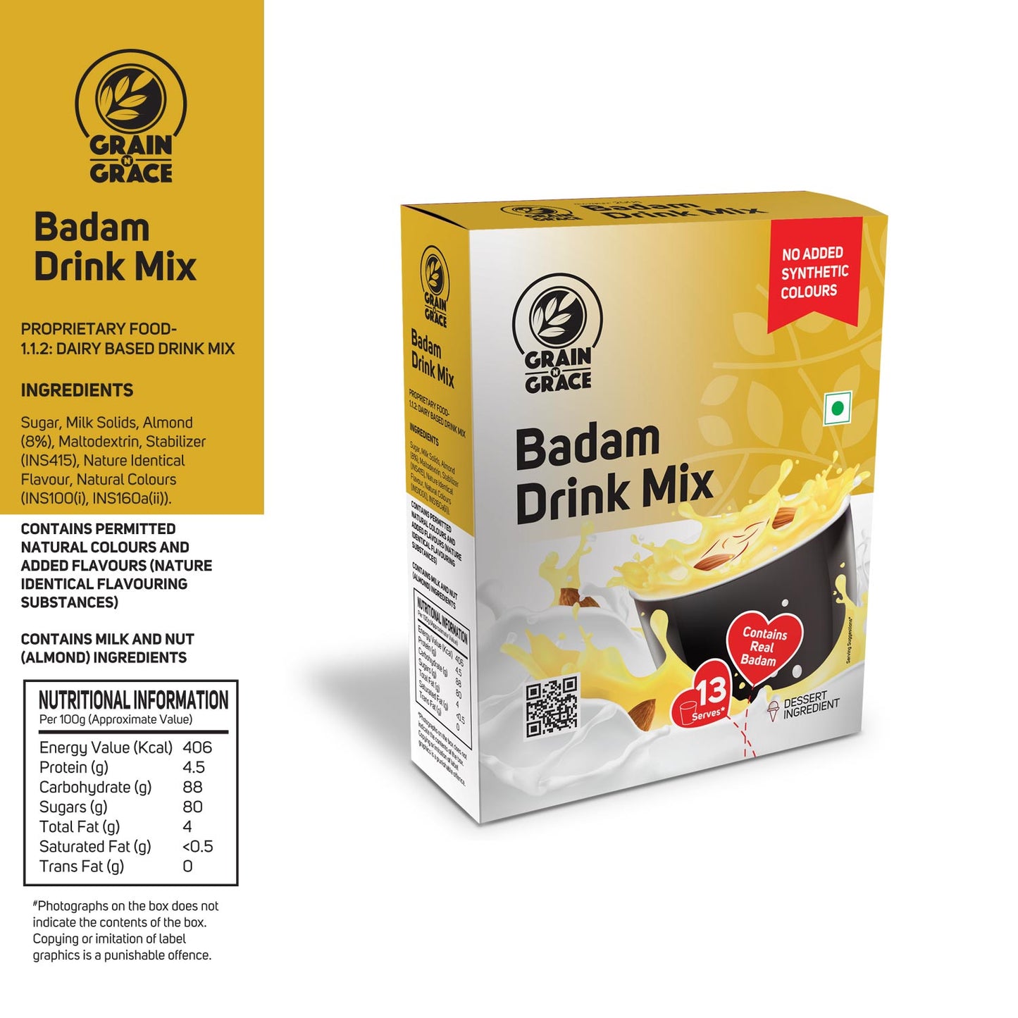 Instant Badam Drink Mix (200g)