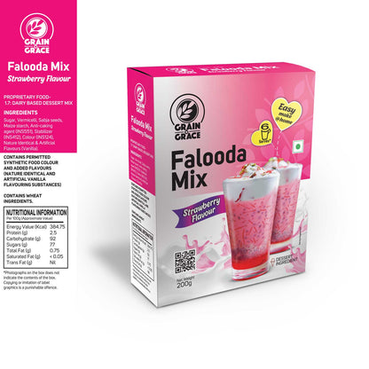 Falooda Mix – Strawberry Flavour 200g (Buy 1 Get 1 Offer)