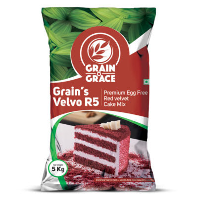 Grain’s Velvo R5 Premium Egg Free Red Velvet cake mix