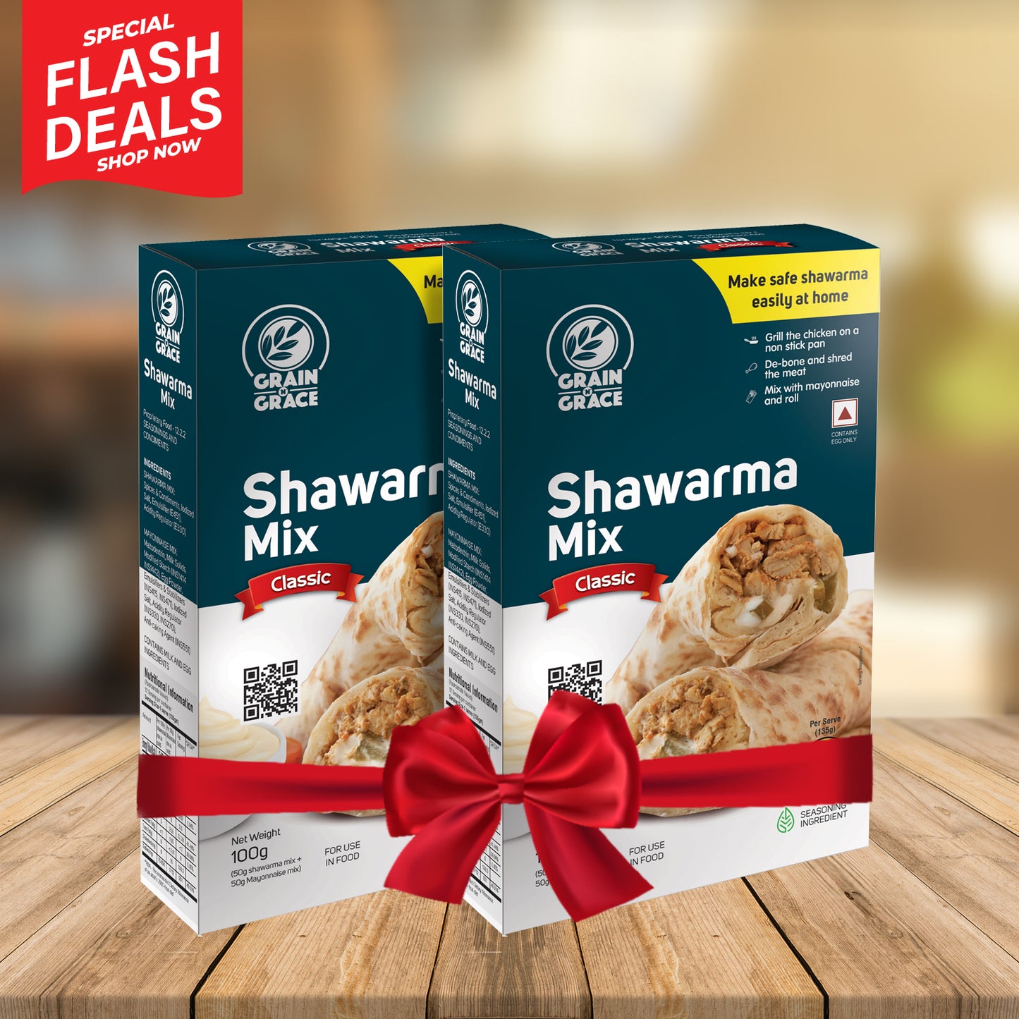 Shawarma Mix - Classic (100g) (Free 50g Instant Mayonnaise Mix worth 50/- inside. (Buy 1 Get 1)